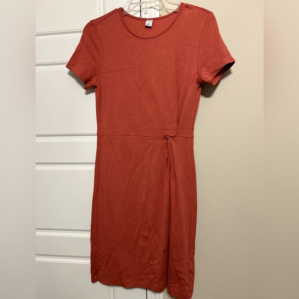 Twist front dress